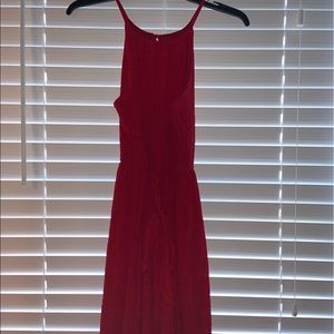 simple red dress